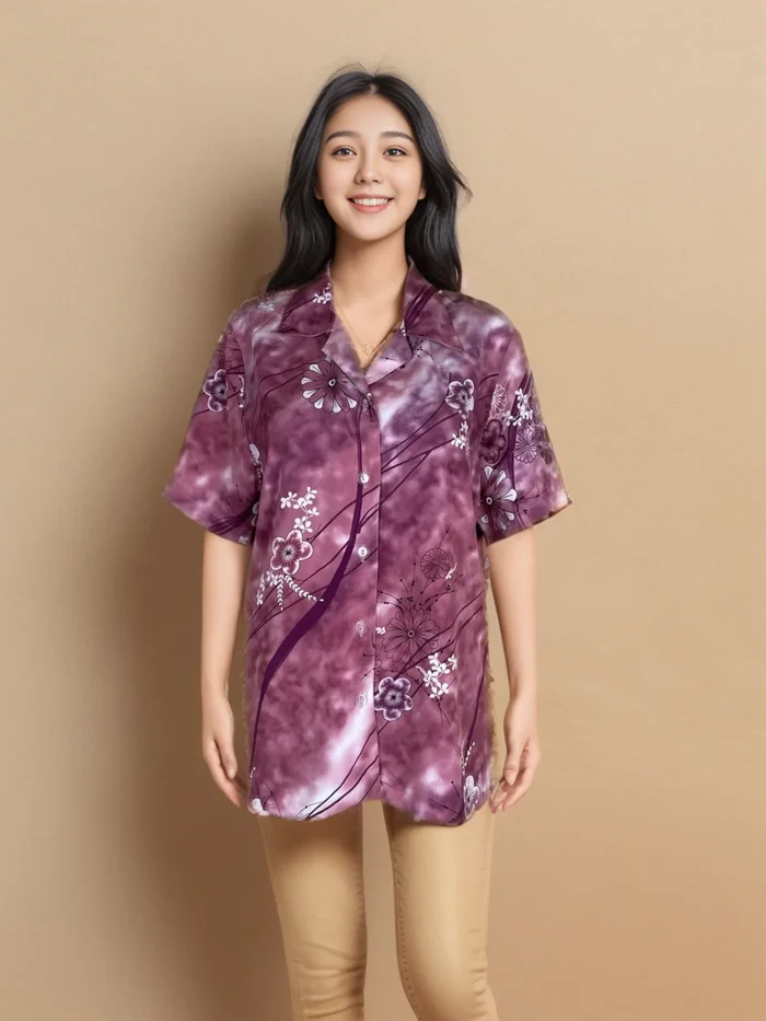 Elegant Plum Blossom Women'S Shirt - Image 1