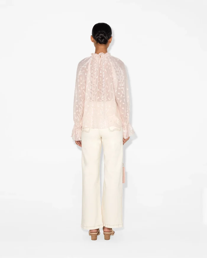 Elegant Sheer Lace Blouse - Image 3