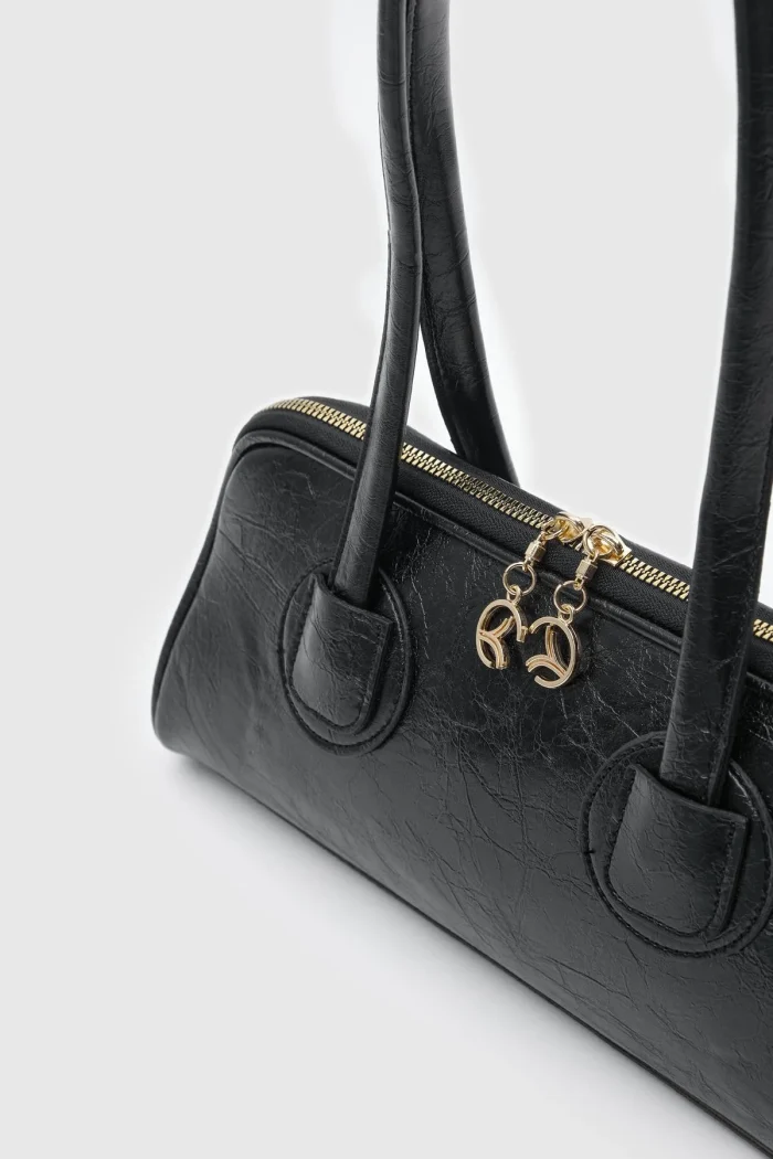 Chic Faux Leather Handbag - Image 3