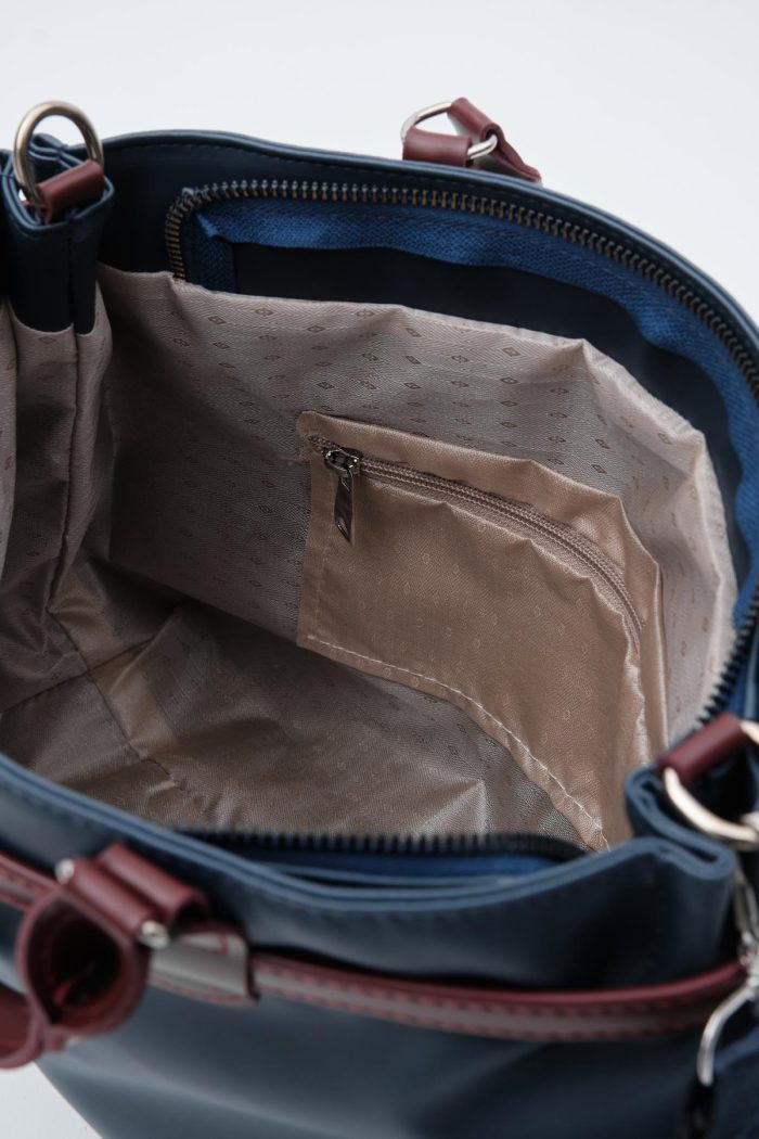 Elegant Two-Tone Handbag - Image 6