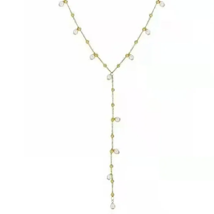 Elegant Pearl Drop Necklace - Image 1