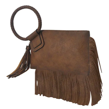 Vintage-Inspired Fringe Handbag