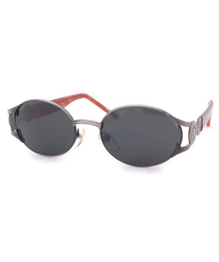 Stylish Black Oval Sunglasses - Image 4
