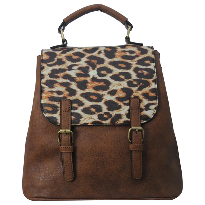 Stylish Leopard Print Backpack - Image 2