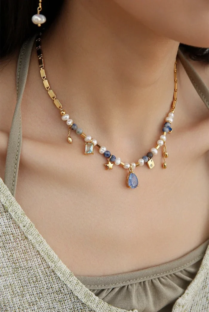 Charming Bead And Enamel Pendant Necklace - Image 3