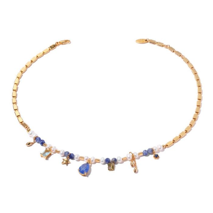Charming Bead And Enamel Pendant Necklace - Image 8