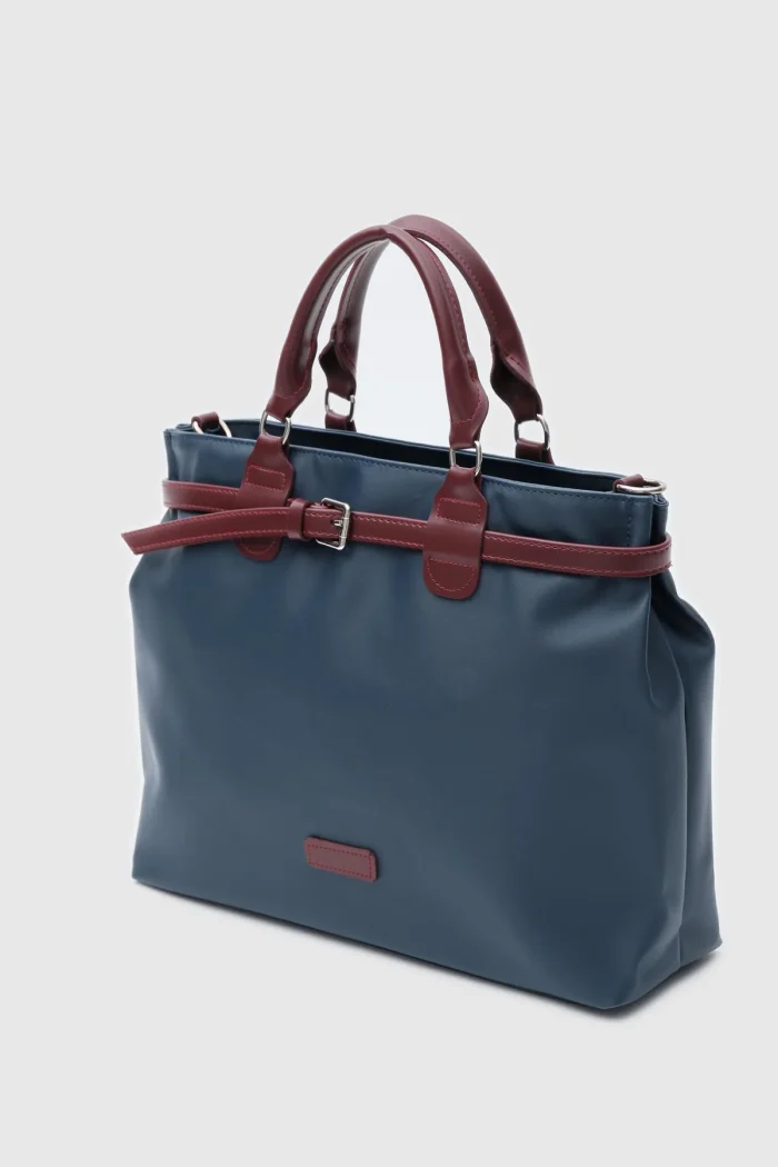 Elegant Two-Tone Handbag - Image 5