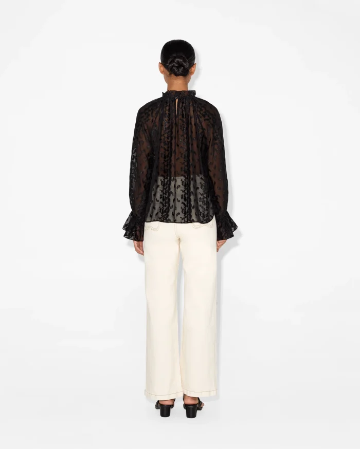 Sheer Black Lace Blouse - Image 3