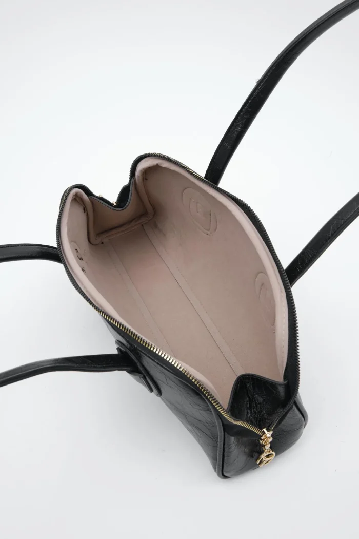Chic Faux Leather Handbag - Image 5