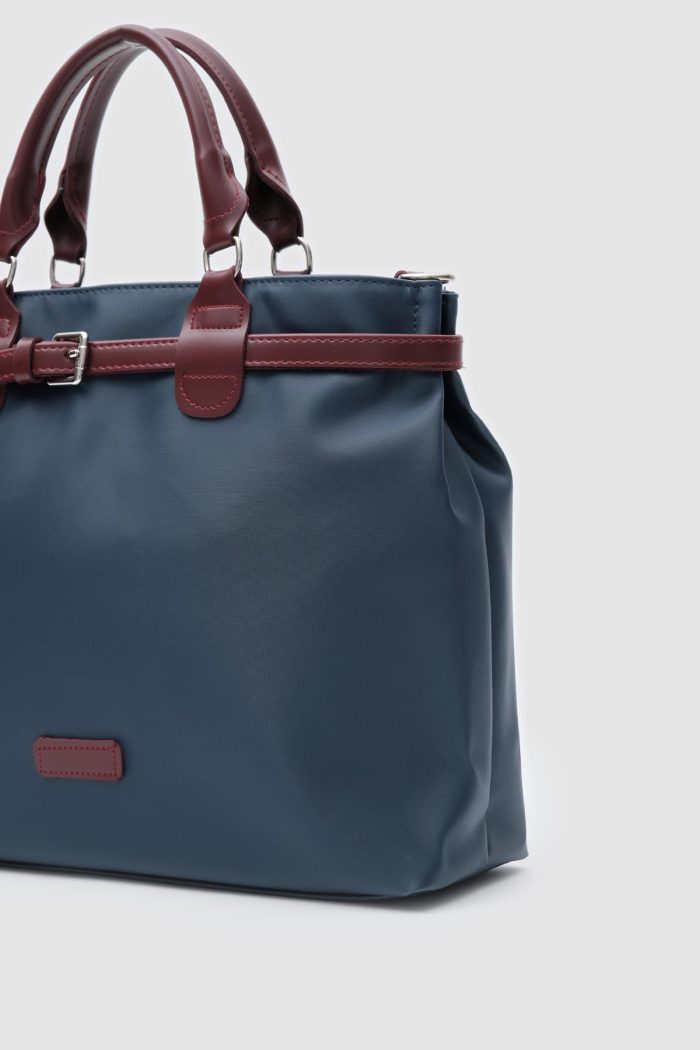 Elegant Two-Tone Handbag - Image 4