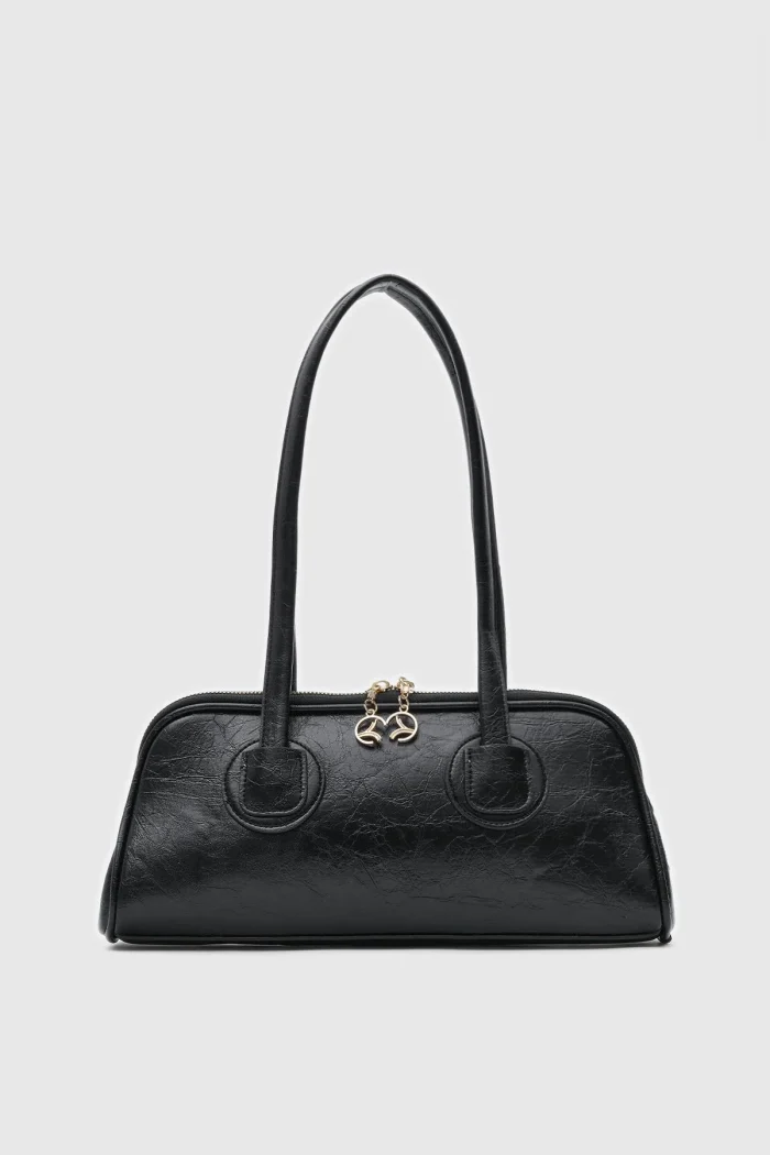 Chic Faux Leather Handbag - Image 1