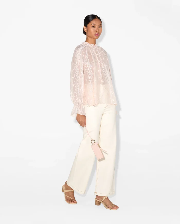 Elegant Sheer Lace Blouse - Image 2