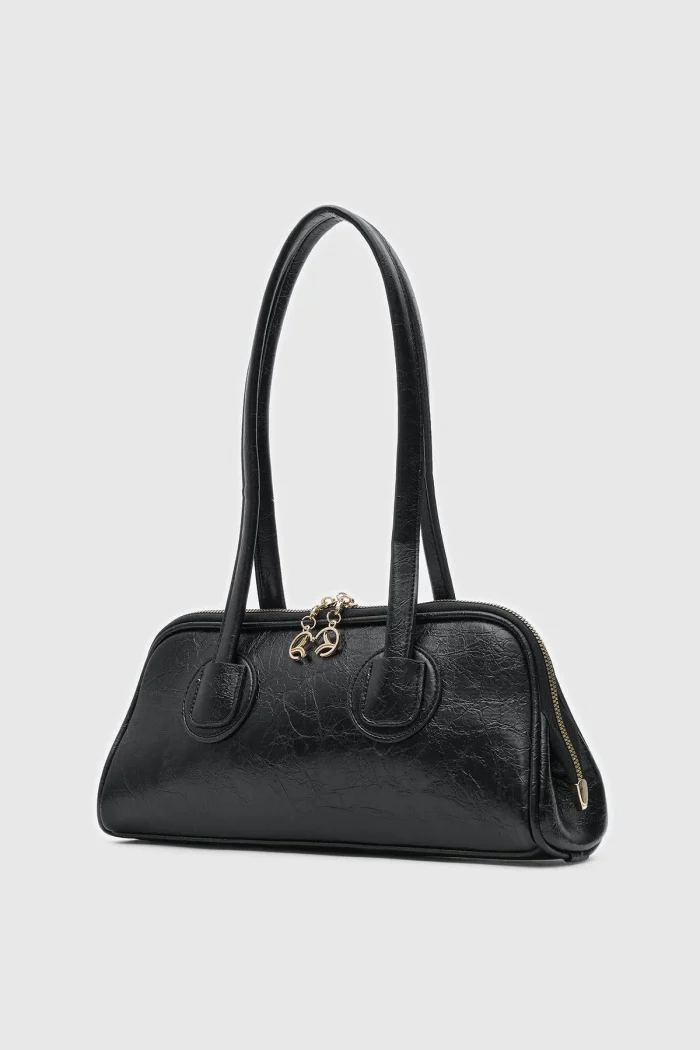 Chic Faux Leather Handbag - Image 2