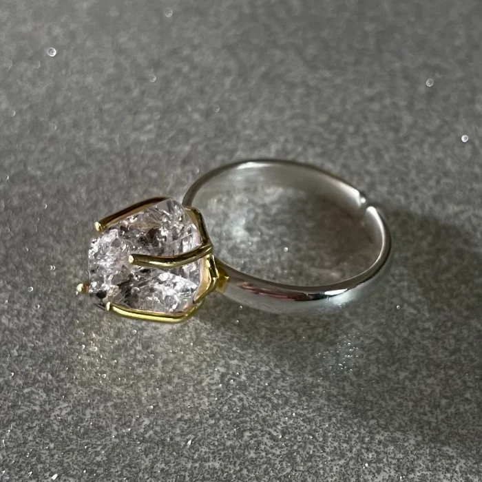 Elegant Crystal Halo Ring - Image 1